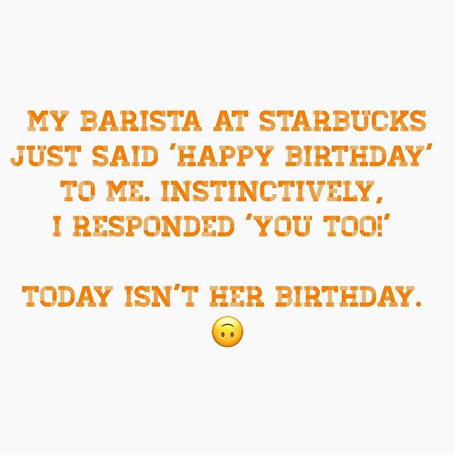 🤓 #derp #birthday #rflf #starbucks #thick #thickday #coffee